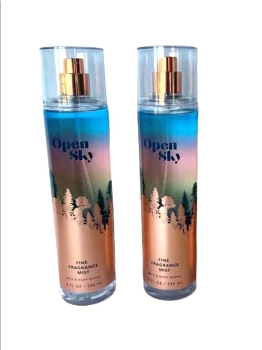 Bath and Body Works Open Sky Fine Fragrance Mist Set of 2